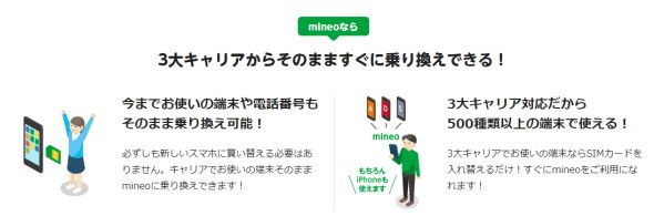 mineoのサービス紹介