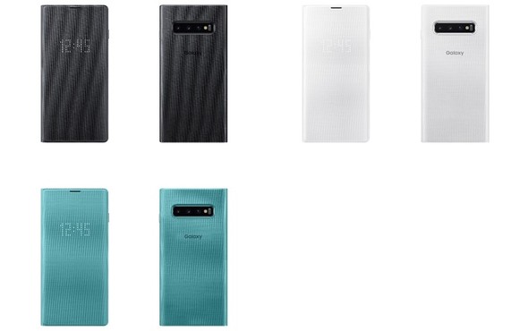 フリップカバーを閉じた状態でも通知が表示されるサムスン電子純正のカバー。手帳型でも通知が分かるのがメリット