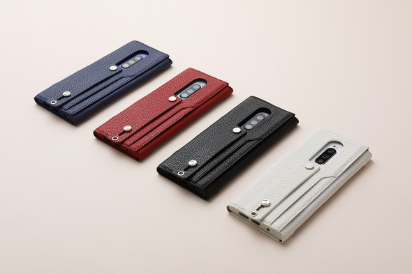 「clings (クリングス) SLIM HAND STRAP CASE for Xperia 1」