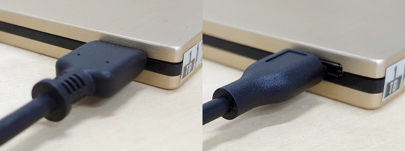 USB 3.0 Micro Bと接続