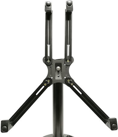 VESA非対応のモニターをVESA互換にするアダプターの例。写真は「Wearson WS-NV2」