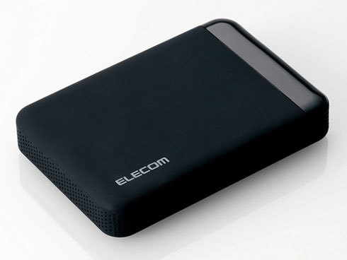 エレコムのSeeQVault対応ポータブル型外付けHDD「ELP-QEN020UBK」