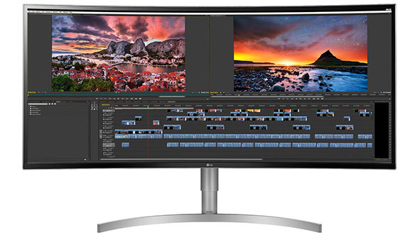 LGエレクトロニクスの曲面液晶ディスプレイ「38WK95C-W」