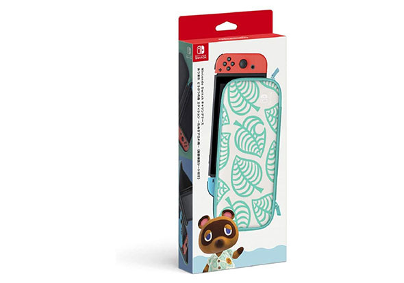 任天堂 Nintendo Switchキャリングケース あつまれ どうぶつの森エディション〜たぬきアロハ柄〜(画面保護シート付き)