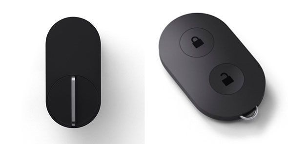 「Qrio Lock」と「Qrio Key」。Qrio Keyはボタン式なので、小さな子どもでも容易に扱えます