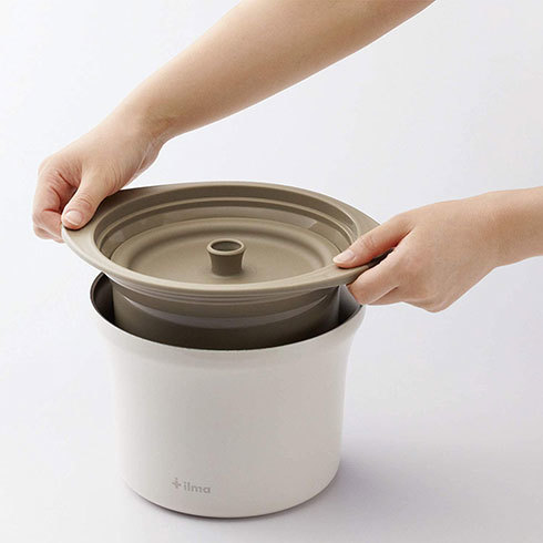 電子レンジで加熱する「イルマ リビングジャー」