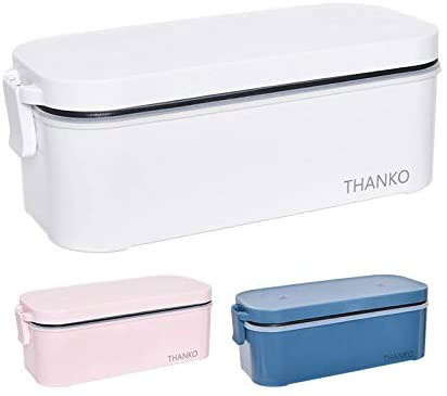 お弁当箱にしか見えない外観が特徴的な、サンコー「おひとりさま用超高速弁当箱炊飯器」