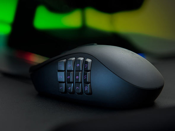 サイドボタンなどの数はゲームによっては重要になります。特にMMO系タイトルをプレイする場合、ボタンが多いものが好まれがちです