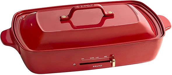 機能性、デザインのバランスが良い「BRUNO ホットプレート グランデサイズ」