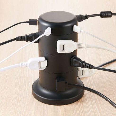 USB付き電源タップ：差し込み口の個数をチェック