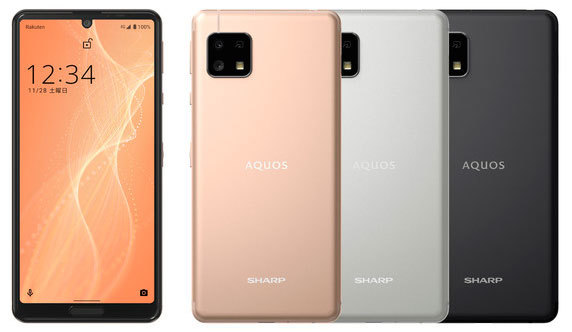 2020年秋冬モデルの「AQUOS sense4」シリーズ