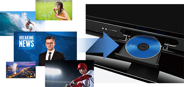 録画番組をBlu-ray Discに保存できる