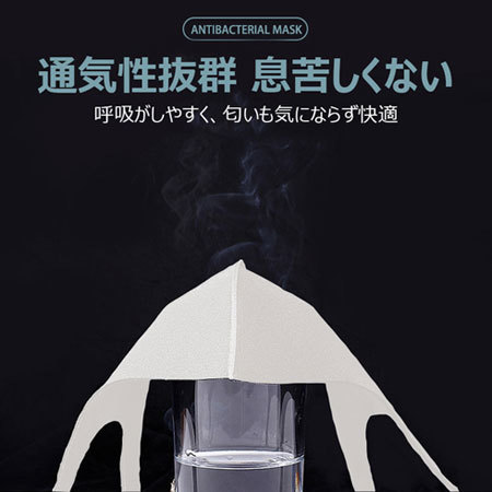 冬マスク:通気性と制電性をチェック