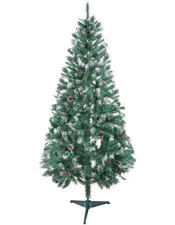 「クリスマスツリー 130cm 枝数400本 松かさ付き 雪化粧」