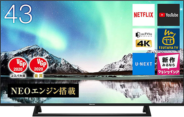 ハイセンス「43E6800」