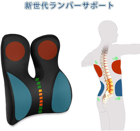 ランバーサポート:体圧分散できるモデルがおすすめ