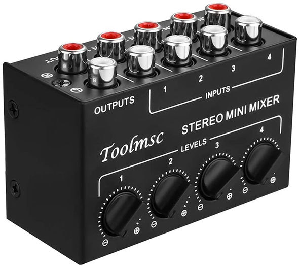 Toolmsc「RCA 4チャンネルパッシブミキサー」