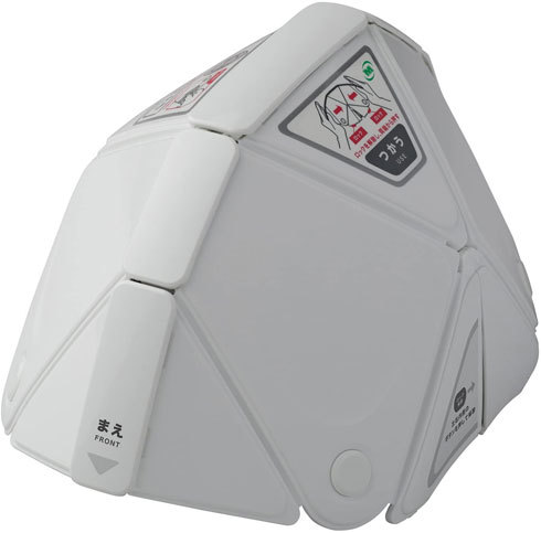 「折りたたみ 防災ヘルメット TSC-10 Flatmet フラットメット」