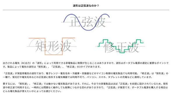 車中泊におすすめのポータブル電源