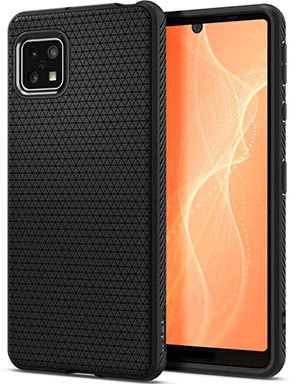 細かいプリズムパターンで、シンプルな中にデザイン性も兼ね備えている「Spigen AQUOS sense4 | sense4 lite sense4 basic | sense5G リキッドエアー」