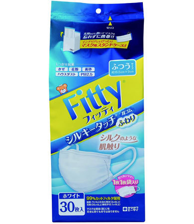 「フィッティ シルキータッチ 耳ゴムふわり 30枚入」
