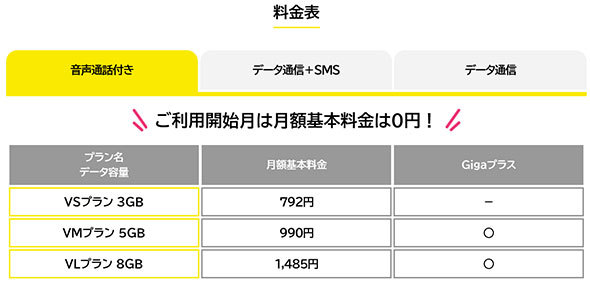バリュープラスの料金体系