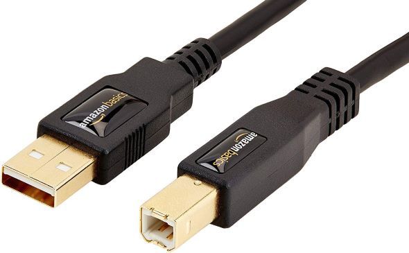 Amazonベーシック「USB2.0ケーブル 1.8m (タイプAオス―タイプBオス)」