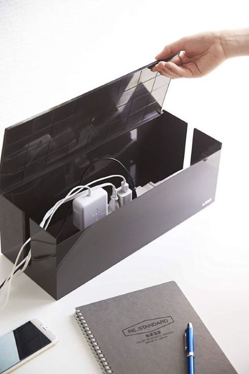 山崎実業「ケーブルボックス ウェブ L」