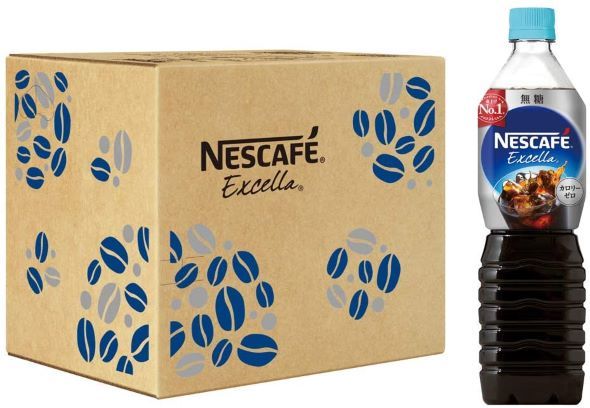 ネスレ日本「ネスカフェ エクセラ ボトルコーヒー 無糖 900ml×12本」