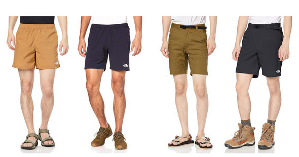 ノースフェイスのハーフパンツ