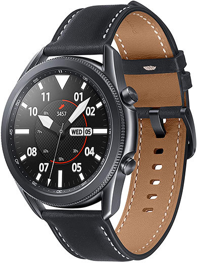 サムスン電子「Galaxy Watch3 45mm ステンレススチールミスティックブラック」