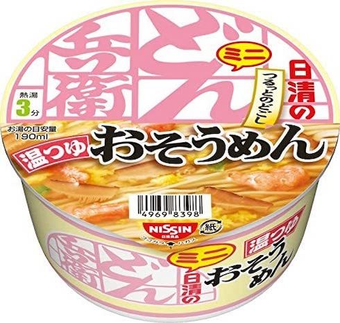 ‎日清食品「どん兵衛 温つゆおそうめんミニ」