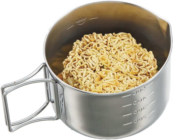 キャプテンスタッグ（CAPTAIN STAG）　ステンレス ラーメンクッカー570ml（リフィル用） M-5512