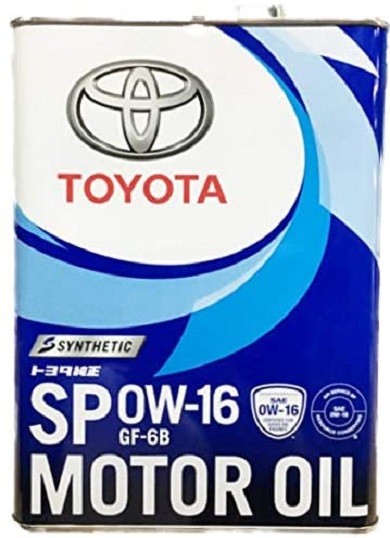 トヨタ「純正エンジンオイル SP 0W-16 4L」