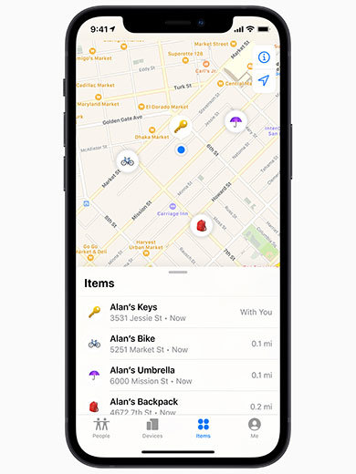 AirTagはモノをなくした後に場所がわかるアイテム