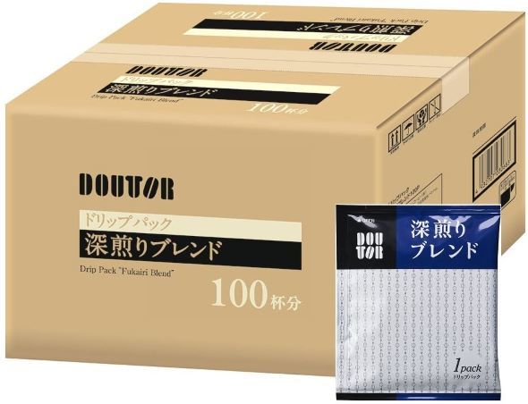 ドトールコーヒー「ドリップパック 深煎りブレンド」