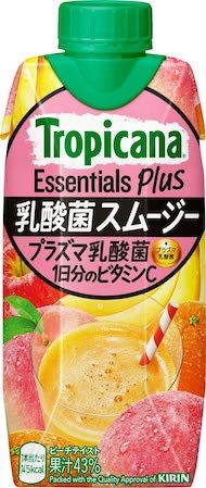キリンビバレッジ「トロピカーナ エッセンシャルズ プラス 乳酸菌スムージー」