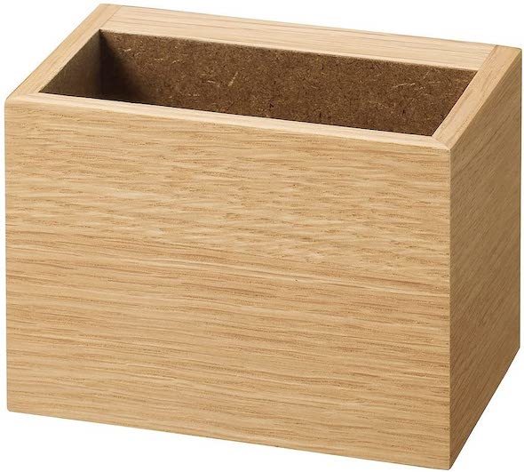 無印良品「壁に付けられる家具ポケット オーク材突板」