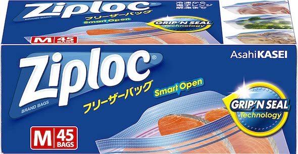 旭化成ホームプロダクツ「ジップロック フリーザーバッグ M」