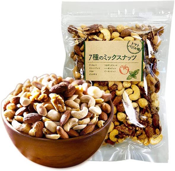 アイリスプラザ「7種ミックスナッツ（トマトバジル）」