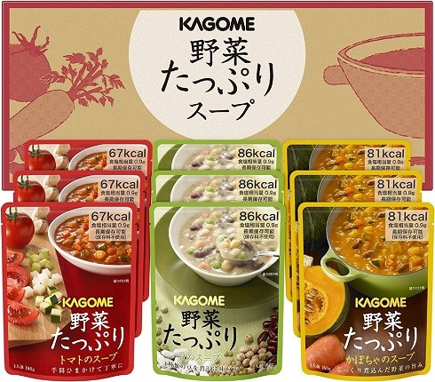 カゴメ「野菜たっぷりスープ」
