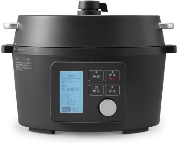 アイリスオーヤマ「電気圧力鍋 4.0L ブラック PMPC-MA4-B」