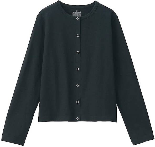 無印良品「太番手天竺編みカーディガン 婦人」