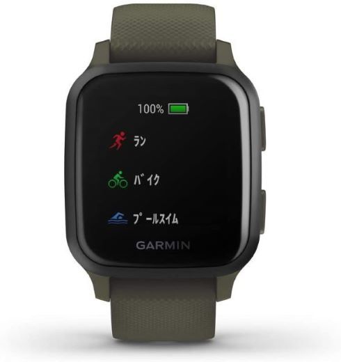 Garmin「Venu Sq Music Moss/Slate」
