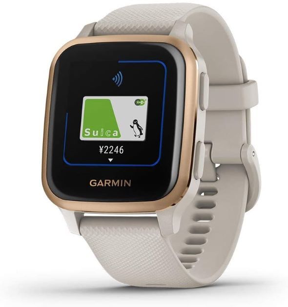 Garmin「Venu Sq Music Light Sand/Rose Gold」