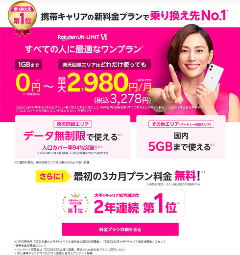 楽天モバイル