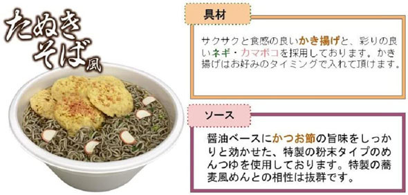 ペヤング（まるか食品）　ペタマックスたぬきそば風