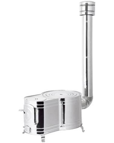 「ステンレス 時計1型薪ストーブセット」