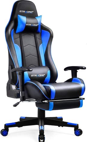 GTRacingゲーミングチェアスピーカー付き（Blue）