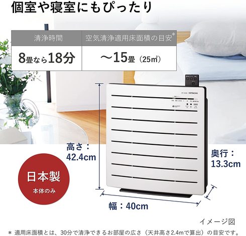 日立 空気清浄機 クリエア「EP-Z30R」